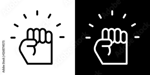 Empowerment icons vectors set in stroke line style.