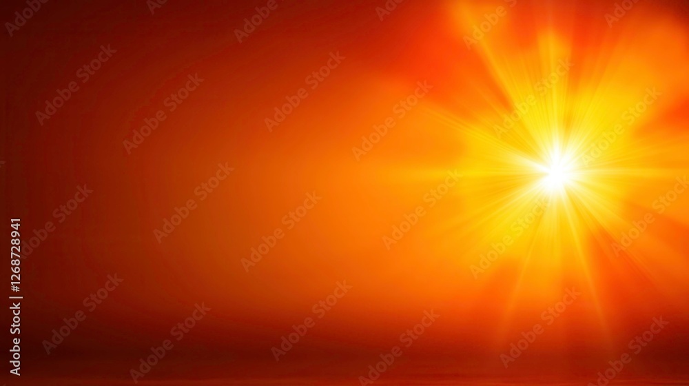 Obraz premium Golden Sunrise with Radiant Sun Burst Over Soft Horizon Glow