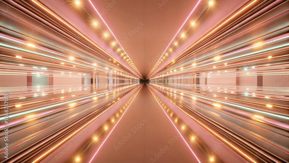 Abstract Neon Corridor Background Abstract Neon Corridor Background