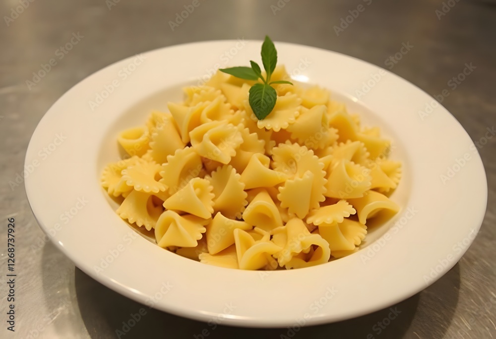Dried bow tie shape pasta or farfalle pasta in white bowl over wooden background
Dried bow tie shape pasta or farfalle pasta in white bowl over wooden background