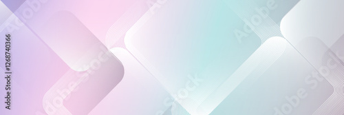 Soft Pastel Abstract Geometric Background with Gradient Shapes