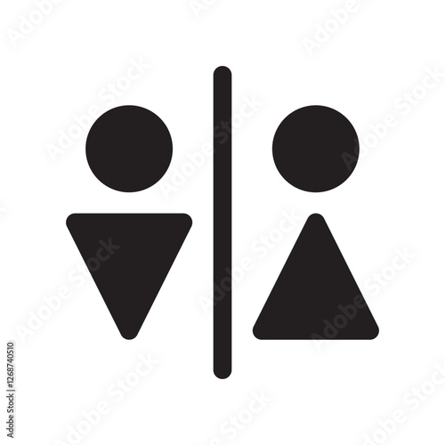 WC icon design man and woman