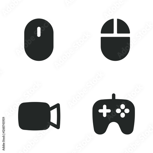 Quadro su tela Mouser joystick camera icon design