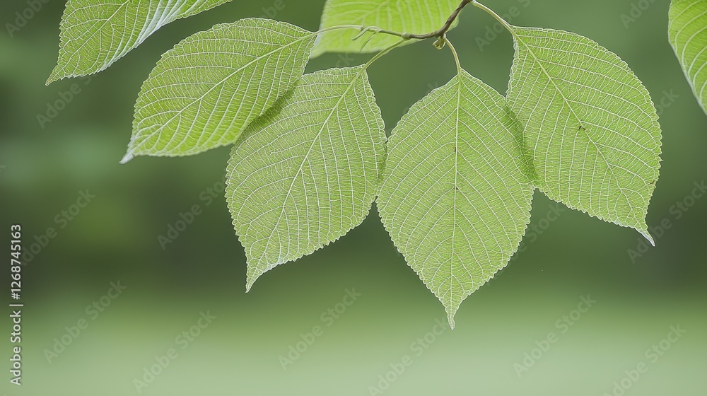 Spring leaves sunlight nature branch green background Spring leaves sunlight nature branch green background