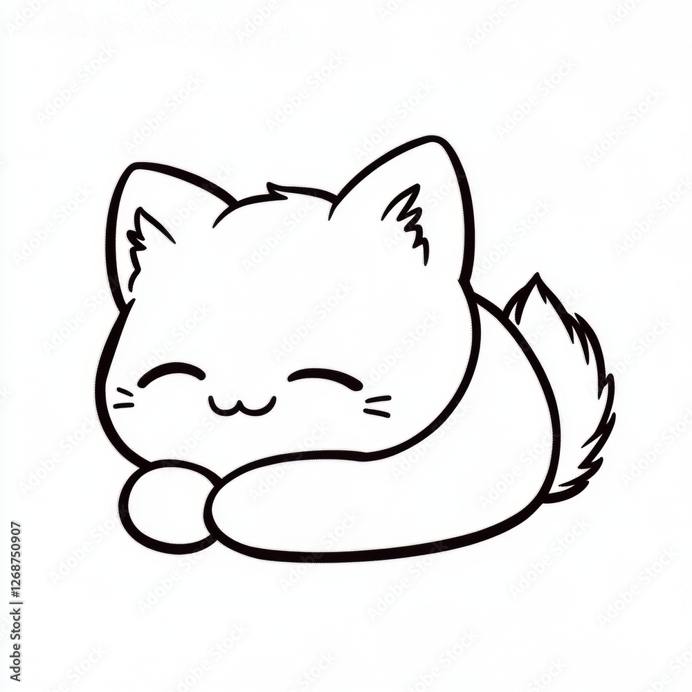 Fototapeta premium white vertebrate facial expression cat line art felidae felinae snout clip art carnivores