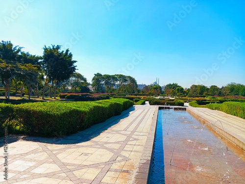 Fototapeta Naklejka Na Ścianę i Meble -  Al-Azhar Park in Cairo in Egypt