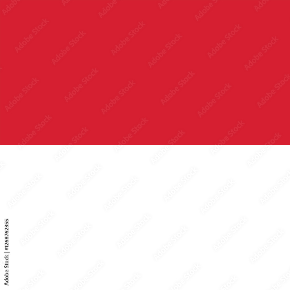 Flag of Monaco. Monaco square flag icon digital vector illustration Flag of Monaco. Monaco square flag icon digital vector illustration