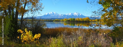 The Spanish Peaks are a pair of prominent mountains located in southwestern Huerfano County, Colorado. The Spanish Peaks were designated a National Natural Landmark in 1976.
