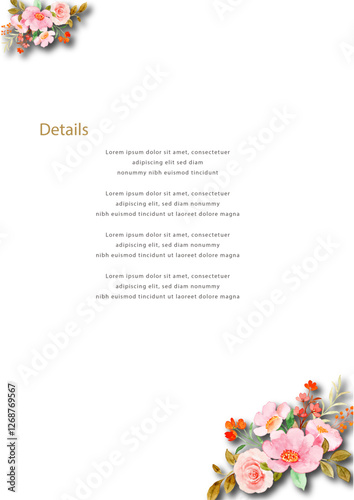 Beautiful wedding invitation cards