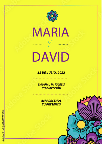 Beautiful wedding invitation cards