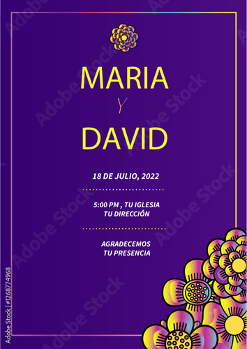 Beautiful wedding invitation cards