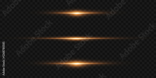 Photos Golden glowing lines, laser beam of light