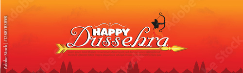 happy Dussehra. Ravan Dussehra is a major Hindu festival celebrated at the end of Navratri.Hindi typography Dussehra and vijayadashami ki Hardik shubhkamnaye .