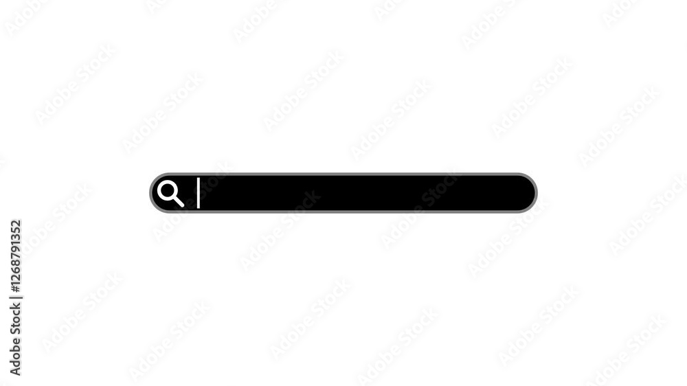 Animated Search bar icon. a web search icon motion graphics. search box design video. Animated Search bar icon. a web search icon motion graphics. search box design video.