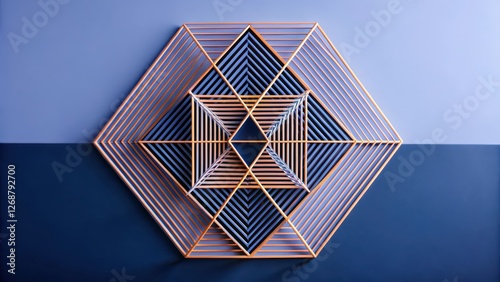 Abstract Geometric Hexagon Pattern
