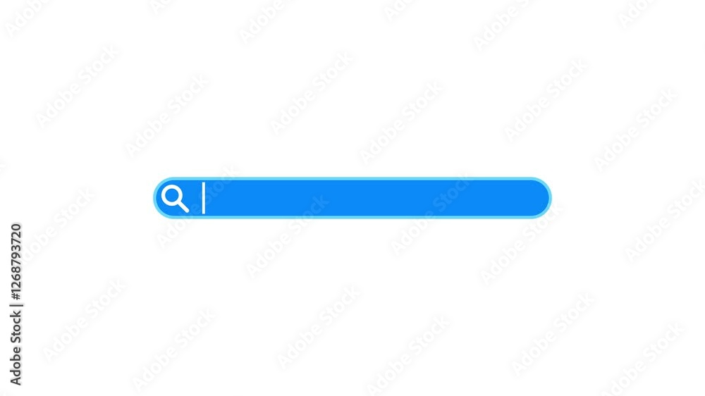 Animated Search bar icon. a web search icon motion graphics. search box design video. Animated Search bar icon. a web search icon motion graphics. search box design video.