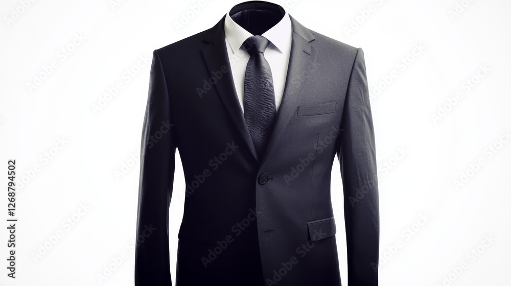 Stylish Business Suit Isolated on White Background for Professionals Stylish Business Suit Isolated on White Background for Professionals