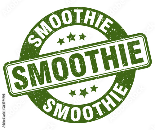 smoothie stamp. smoothie label. round grunge sign