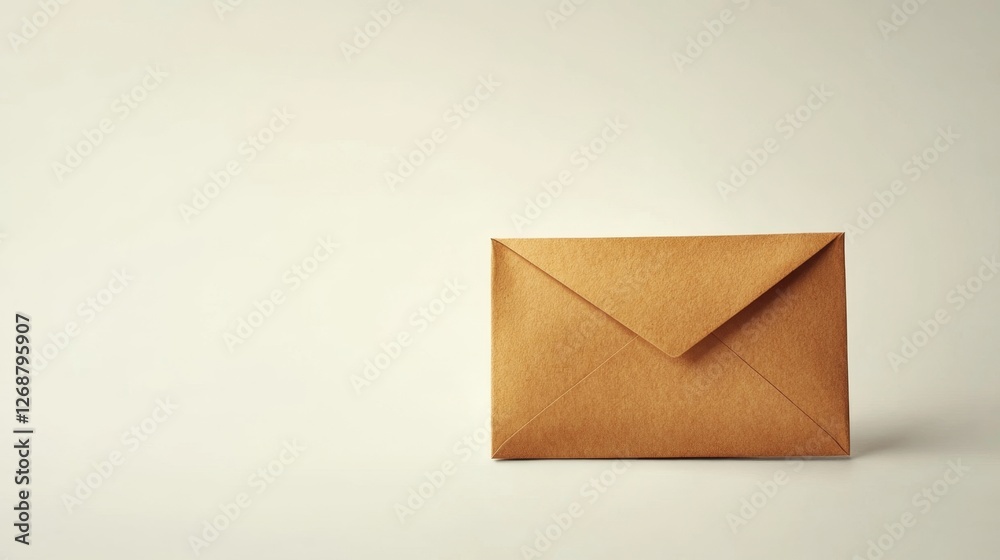 Isolated Brown Envelope on White Background for Creative Use Isolated Brown Envelope on White Background for Creative Use