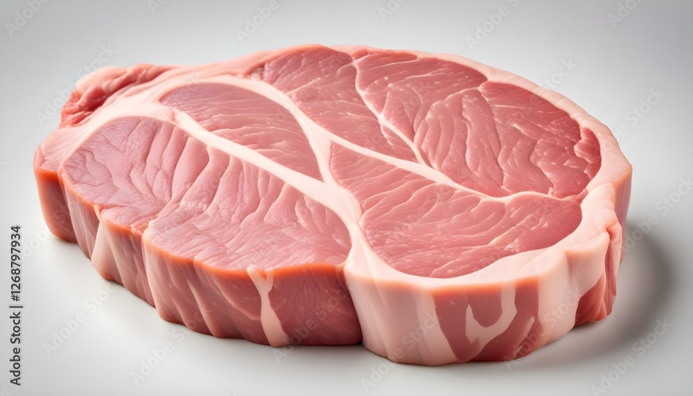 raw pork steak isolated on white background raw pork steak isolated on white background