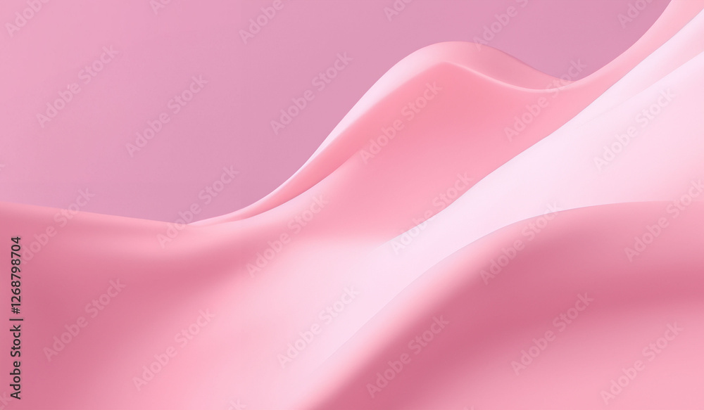 Obraz premium Pastel pink soft silk flow effect background texture 