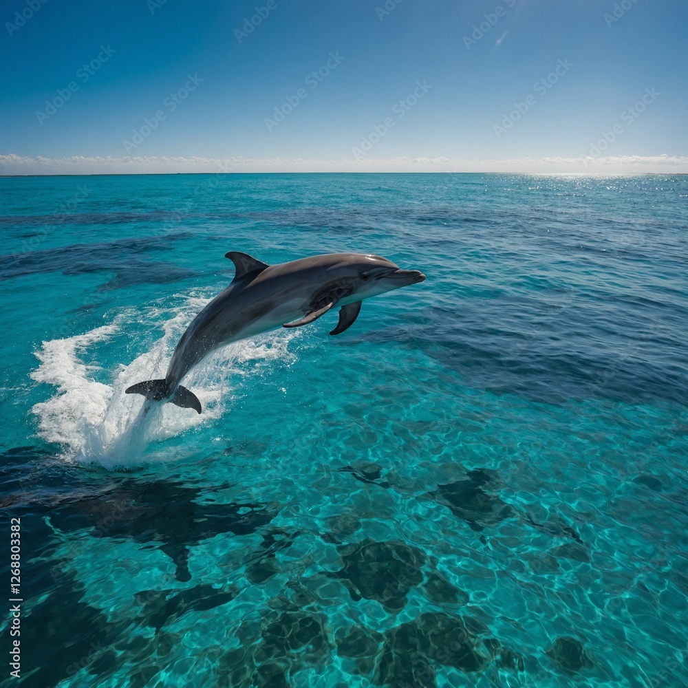 Obraz premium dolphin in the sea