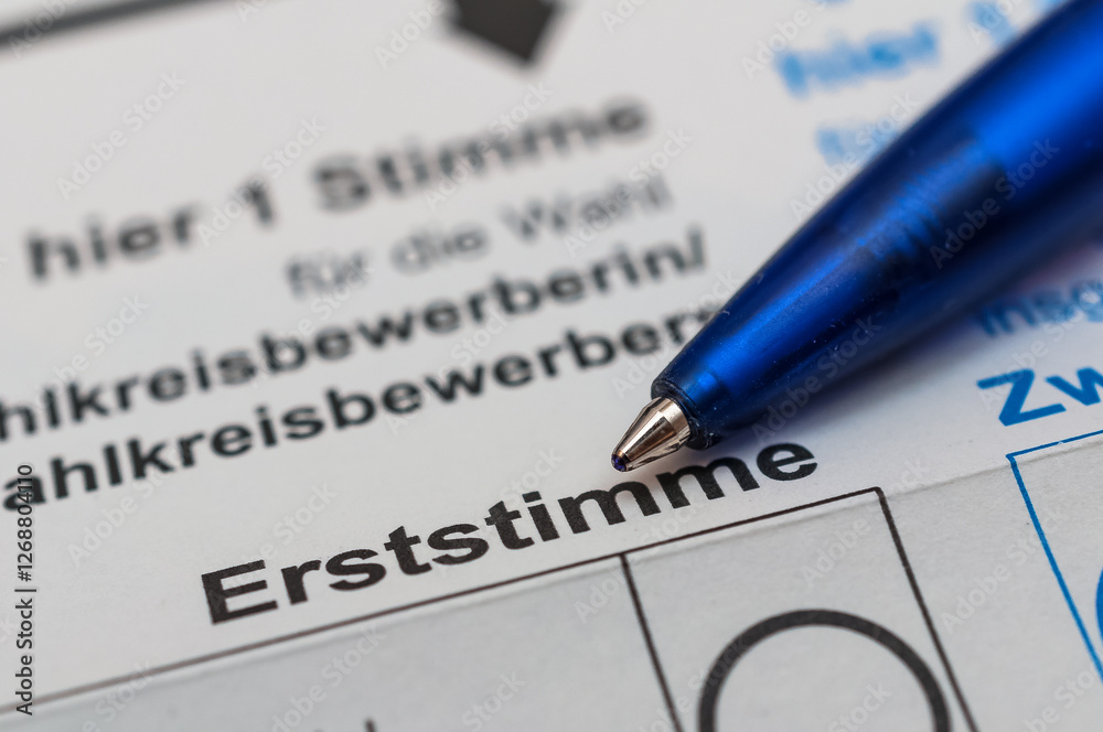 Wahlschein ankreuzen - Stimmzettel - Briefwahl Wahlschein ankreuzen - Stimmzettel - Briefwahl