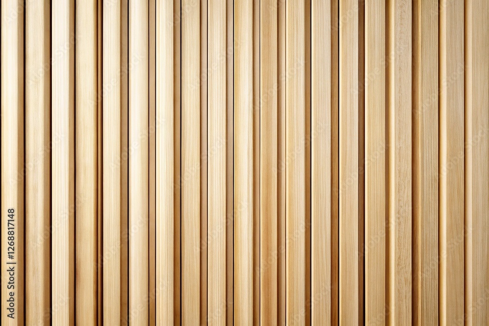Obraz premium Light Wood Vertical Slat Wall Background - Warm Natural Texture for Design Projects