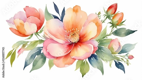 Whispers of Spring: The Enchanted Bloom of Watercolor Wonders