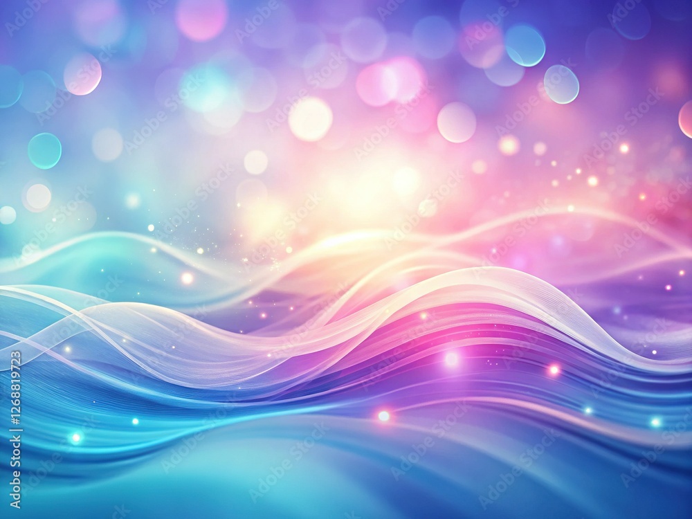 Pastel Gradient Background with Abstract Light Waves - Soft, Dreamy Stock Photo Pastel Gradient Background with Abstract Light Waves - Soft, Dreamy Stock Photo