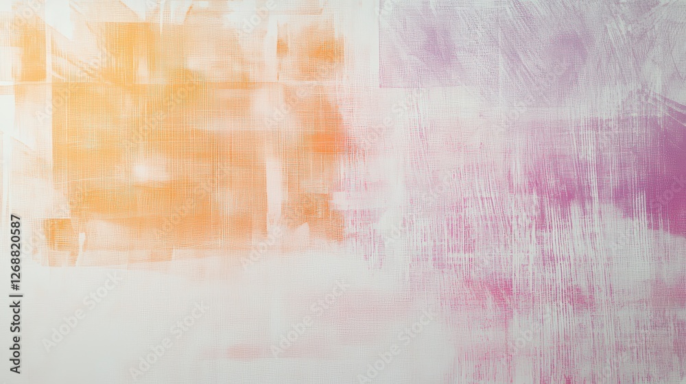Obraz premium Fragmented strokes create a minimalist wash of colors in a soft, serene atmosphere