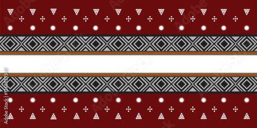 Traditional Diamonds Folk Sadu, Arabian Hand Weaving Pattern