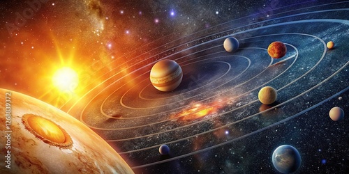 Celestial Orbits: A Visual Representation of the Copernican System