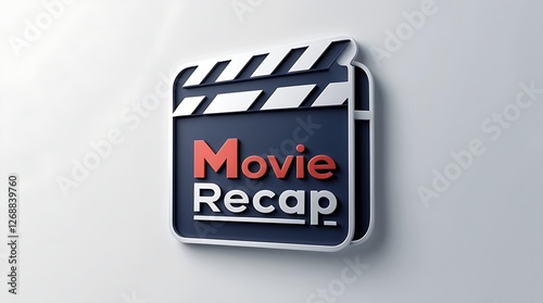 Obraz na płótnie Movie Recap Logo w salonie