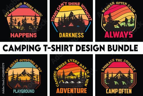 Camping T-Shirt Design