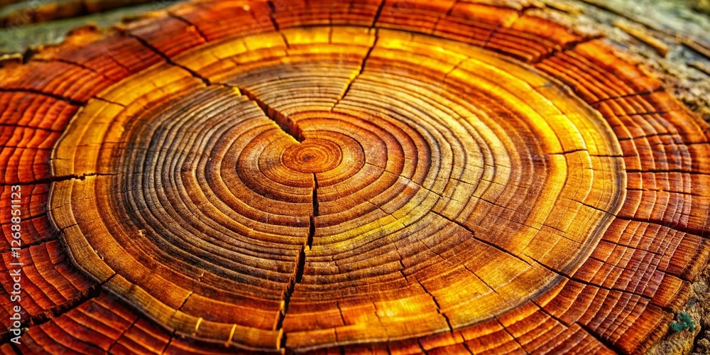 custom made wallpaper toronto digitalClose-up Texture of Tree Rings: Organic Grain and Rough Bark - Nature Stock Photo