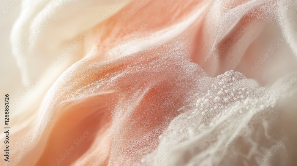 Subtle pencil strokes blend with faint coral to create an ethereal texture reminiscent of soft fabric or gentle waves Subtle pencil strokes blend with faint coral to create an ethereal texture reminiscent of soft fabric or gentle waves