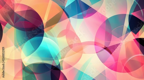 A modern abstract geometric background with glowing shapes. for branding and digital designs.