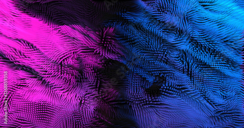 Colorful abstract texture created with Gradient flow and 3D structure imitate the movement of liquid or wind. Vibrant colors, volumetric waves and digital noise create a sense of depth and dynamics. I