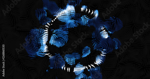 Colorful abstract texture created with Gradient flow and 3D structure imitate the movement of liquid or wind. Vibrant colors, volumetric waves and digital noise create a sense of depth and dynamics. I