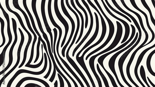 Wallpaper Mural Abstract Zebra Stripes Pattern, Design Texture Background Torontodigital.ca