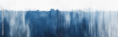 Elegant pencil strokes create a serene wash of blue in an abstract artwork