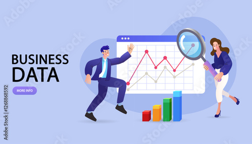 nline marketing, financial report chart, data analysis, and web development concept. SEO Optimization, web analytics and SEO marketing social media concept. vector illustration