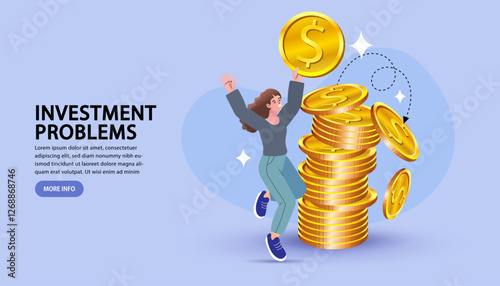 Business investment concept. Financial Analysis, Career Income Growth, Wealth Management, Marketing Profit Increase, Professional Business. funding rounds, investors financial aid. vector illustration