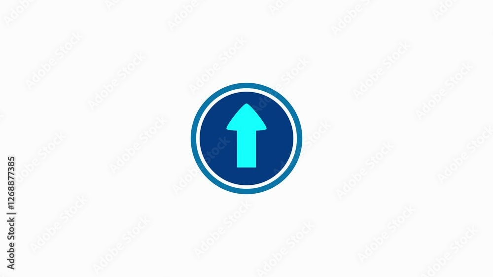 Animated arrow bouncing slide to up, Animated arrow icon pointing up. Animated arrow bouncing slide to up, Animated arrow icon pointing up.