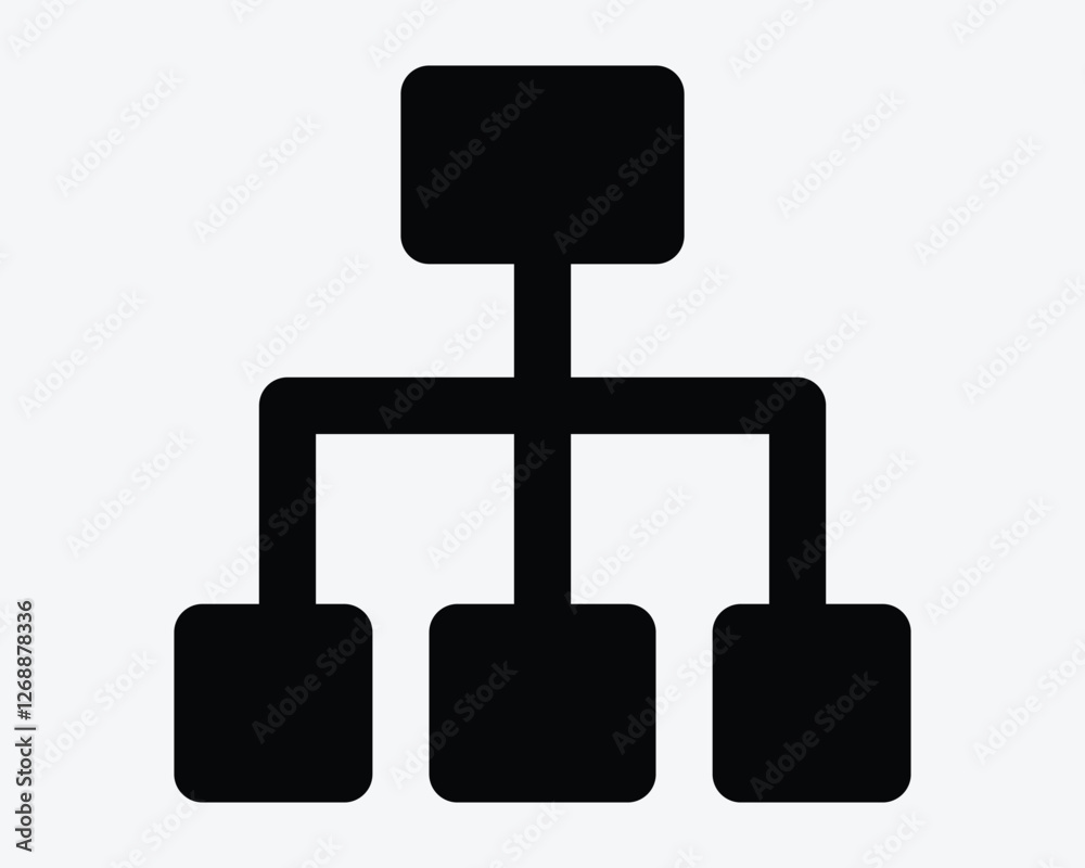 Organization Flow Chart Hierarchy Position Structure Company Geonology Network Connection Black White Icon Sign Symbol Graphic Illustration Vector Organization Flow Chart Hierarchy Position Structure Company Geonology Network Connection Black White Icon Sign Symbol Graphic Illustration Vector