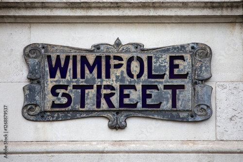 Wimpole Street in London, UK photo