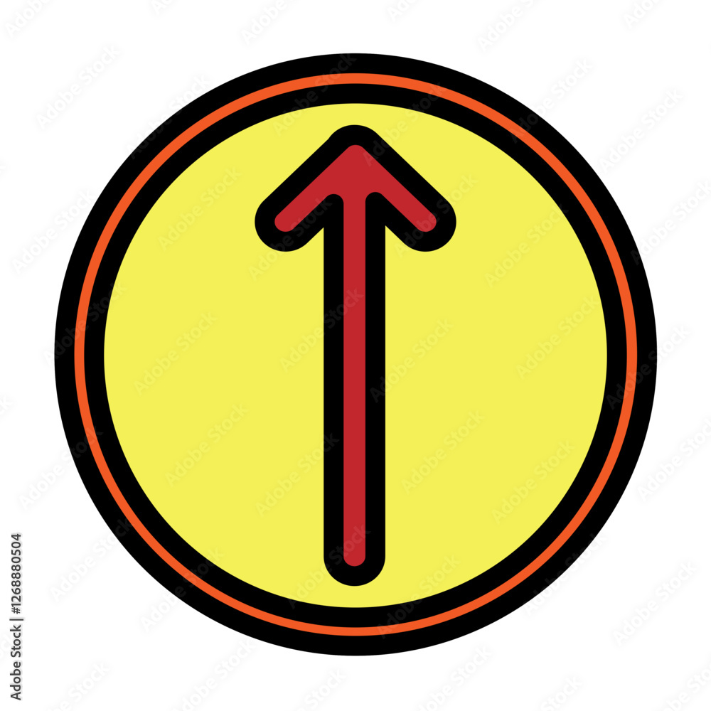 Upward Arrow Vector Filled Icon Design Upward Arrow Vector Filled Icon Design