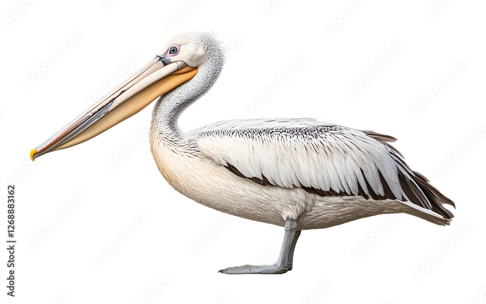 Majestic pelican on a transparent background. isolated background. Majestic pelican on a transparent background. isolated background.
