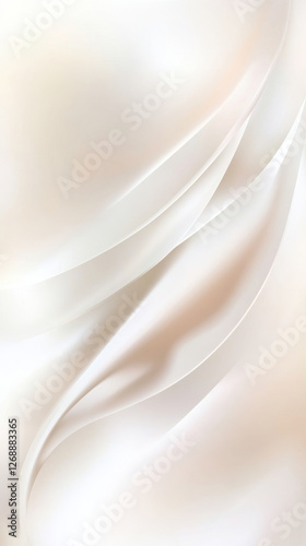 Smooth abstract white background with flowing lines